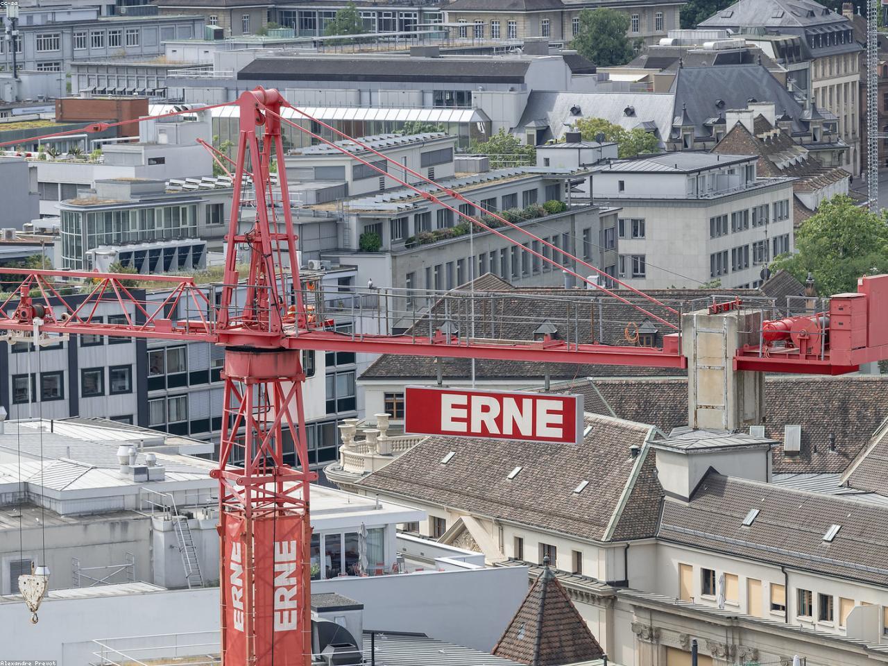 City skyline with office buildings.